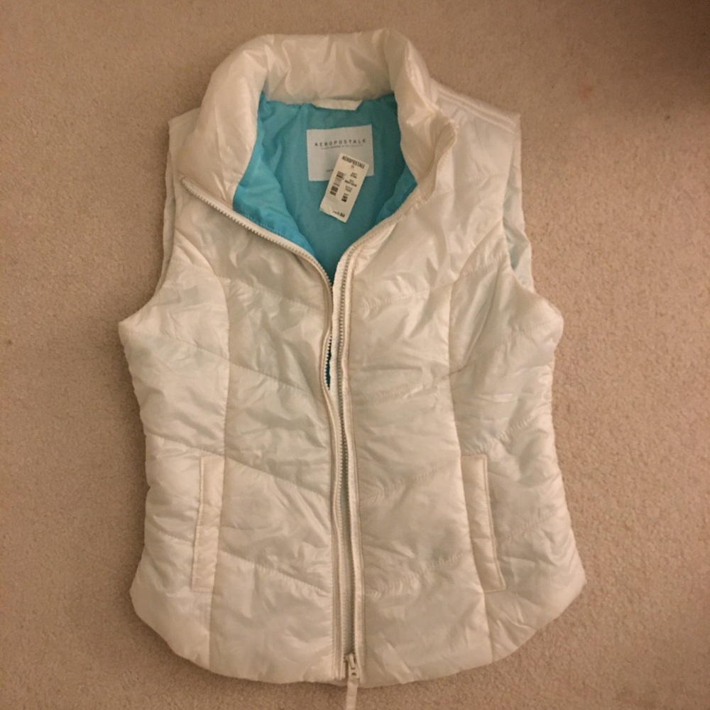 White Puffer Vest